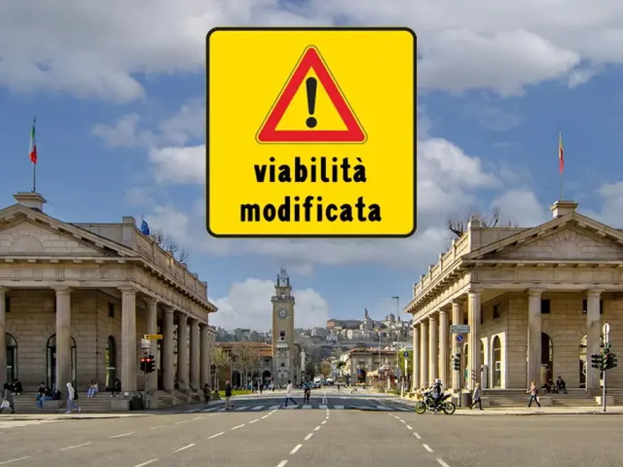Via Colleoni e Piazza Vecchia, completamento della pavimentazione: cambia la viabilità fino al 16 maggio