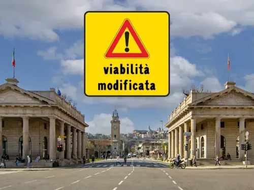Via Colleoni e Piazza Vecchia, completamento della pavimentazione: cambia la viabilità fino al 16 maggio