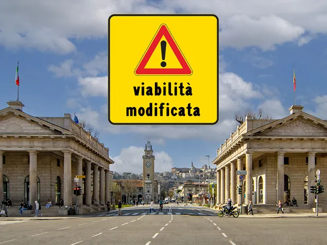 Via Colleoni e Piazza Vecchia, completamento della pavimentazione: cambia la viabilità fino al 16 maggio